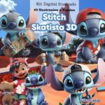 Pack Digital - Stitch Skatista 3D