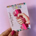 Card mini lixa forte e corajosa