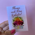 Porta bloquinho floral