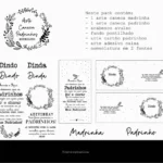Arte Caneca Padrinhos Minimalista