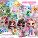 KIT DIGITAL Jardim Encantado Cute