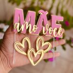 Kit 3 Topos de Bolo Dia das Mães