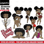 Kit Digital Betty Boop Morena