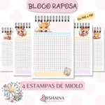 Miolo Bloco de Notas Raposinha