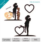ARQUIVO Topo de bolo Silhueta de casal