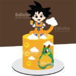 Topo de Bolo DRAGON BALL Z BABY  - Arquivo Digital