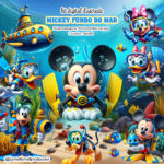KIT DIGITAL MICKEY NO FUNDO DO MAR