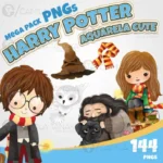 Kit Digital Png Harry Potter Aquarela Cute