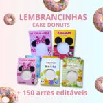 LEMBRANCINHAS EDITÁVEIS CAKE DONUTS