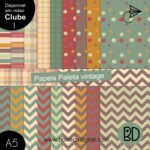 Kit Digital Papeis Vintage 3