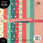 Kit Digital Papeis estrelinha