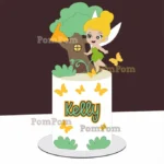 Topo de Bolo Tinker Bell Baby - Arquivo Digital