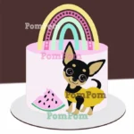Topo de Bolo cachorrinha pinscher - Arquivo Digital