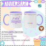 Arte Canecas ANIVERSÁRIO V1