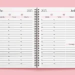 Combo Miolos Agendas Rosa e Cinza 2025 Visão Semanal - Arquivo Digital