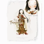 Ilustração Digital Santa Teresinha (Santinhos)