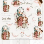 Kit Digital Ilustrações Santana Vó de Jesus (Santinhos)