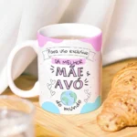 Arte Canecas "Para uso exclusivo da melhor mãe e avó do mundo"