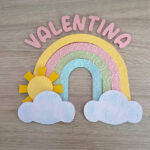 Arquivo de Corte Topo de Bolo Arco-Íris Mod 1