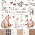 Kit Digital Bosque Minimalista