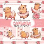 Kit Digital - Capivara Bailarina - Arquivo Digital