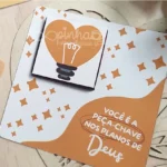 Card mel e tablete choco - Recepção Cristã/ Mimo Igreja evangélica