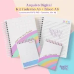 Kit Caderno A5 + Bloco A6 #1 (arquivo digital)
