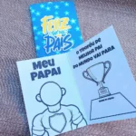 PDF Cartão Dia dos Pais - Para Colorir