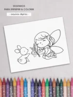 Kit Digital Jardim Encantado | Para colorir - Imagem 2