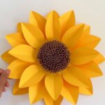 Arquivo de Corte Molde Flor Grande Girassol