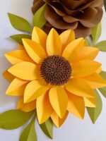 Arquivo de Corte Molde Flor Grande Girassol - Imagem 3