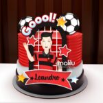 Arquivo de Corte Topo de Bolo Futebol cod02