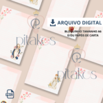 30 papéis de carta ou pautas para bloquinho tamanho A6