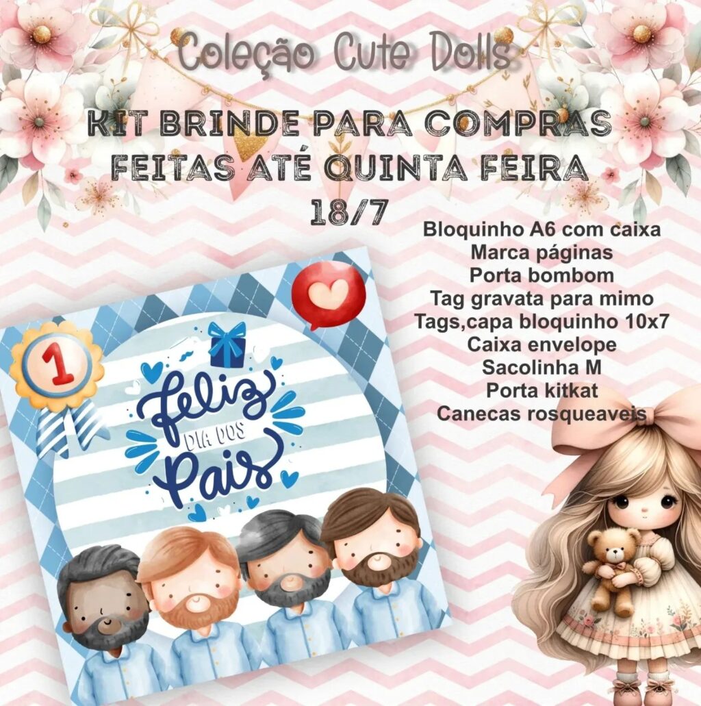 Kit Encadernação CUTE DOLLS - Imagem 3