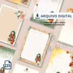7 PAPÉIS DE CARTA NOSSA SENHORA DE GUADALUPE