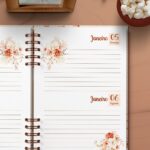 Arquivo Agenda 2025 2 Dias por Página Coleção Floral Boho