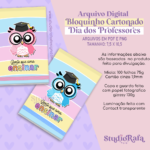 Bloquinho Cartonado Dia dos Professores (arquivo digital)
