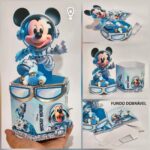 ARQUIVO DE CORTE CENTRO DE MESA MICKEY ASTRONAUTA (STUDIO E PDF)