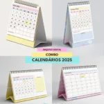 COMBO CALENDÁRIOS DE MESA 2025 | ARQUIVO DIGITAL