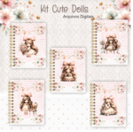 Kit Encadernação CUTE DOLLS