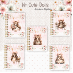 Kit Encadernação CUTE DOLLS