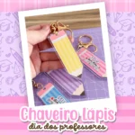 Arquivo Digital | Chaveiro Lápis
