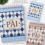 Kit Blocos Melhor Pai do Mundo – Encadernação