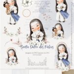 Kit Digital Ilustrações Santa Dulce dos Pobres | (Santinhos)