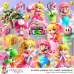 Kit Digital IA Princesa Peach (e Mário)