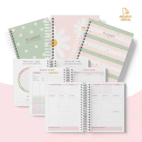 Planner Não Datado – Vertical e Horizontal