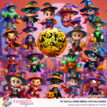 Kit Digital SUPER HEROIS CUTE HALLOWEEN
