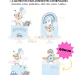 Arquivo de Corte Topo de Bolo Ursinho