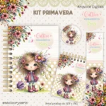 Arquivo Digital - Kit Encadernação Primavera