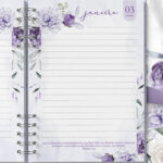 Agenda 2025 1 Dia por Página COM VERSÍCULOS Violeta- Arquivo Digital